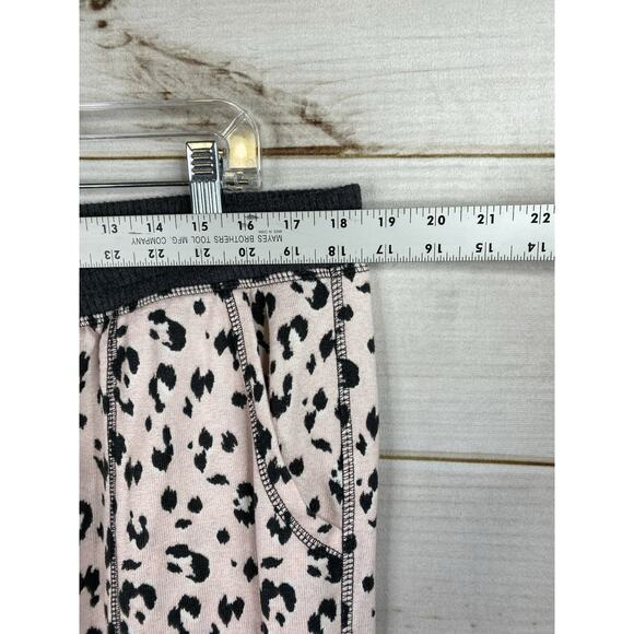 Live Love Lounge Karen Neuburger Pajamas Set Womens XL Pink Animal Print Fleece - Picture 5 of 14
